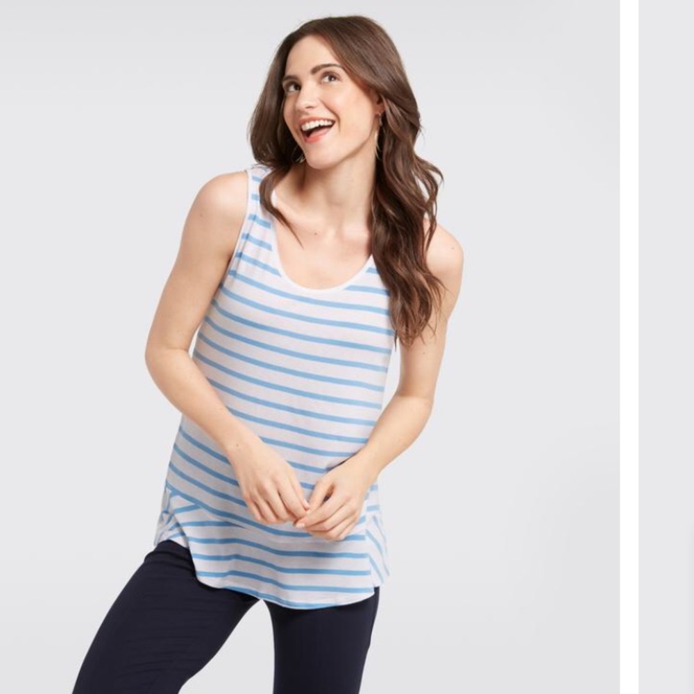 NWT Draper James Sailor Stripe Peplum top
